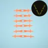Silicone lumière LED lumineux lacets 12 pcs set